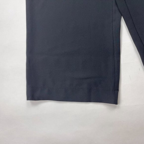Lululemon Noir Crop Black Women 4 EUC Tie Front Pant Pockets Stretch On the Move - Picture 5 of 16